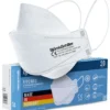 Björn&Schiller FFP2 Masken Einzeln Verpackt, 20 Stück, Germany, Atemschutzmaske Weiß 3-lagig CE 2233 , Schutzmasken Medizinisch, Atmungsaktive Einwegmaske, Mundschutz & Nasenschutz