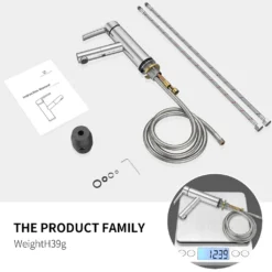 Waschtischarmatur Homelody Mischbatterie Wasserhahn Bad Ausziehbarer Waschbecken Armatur Mit Herausziehbarer, Einhebelmischer Chrom -Vidailo Verkaufe 710d812de27e4a961ccbf9ab8492ed4e