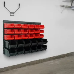 Deuba Wandregal Mit Stapelboxen 64 Tlg Box Starke Wandplatten Erweiterbar Werkstattregal Lagerregal Steckregal -Vidailo Verkaufe 715ea3ee15e72d081b7c75302e3be094