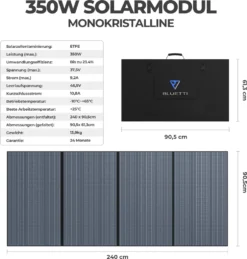 BLUETTI Solar Stromgenerator AC200P Mit 1 X PV350 Solarpanel, 2000Wh/2000W LiFePO4 Stormerzeuger Unit 350W Solaranlagen Solarmodul Für Notstromversorgung Camping, Wohnwagen, Stromausfall, Stromausfall -Vidailo Verkaufe 718ec02a8e2dac5bb6ffd596445b9827 2