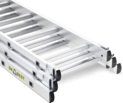 Aluminium-Multifunktionsleiter 3-teilig Gestanzt 6 Sprossen (150kg) BASIC -Vidailo Verkaufe 71dc9d5ede0c3b02ef95517071541fb5