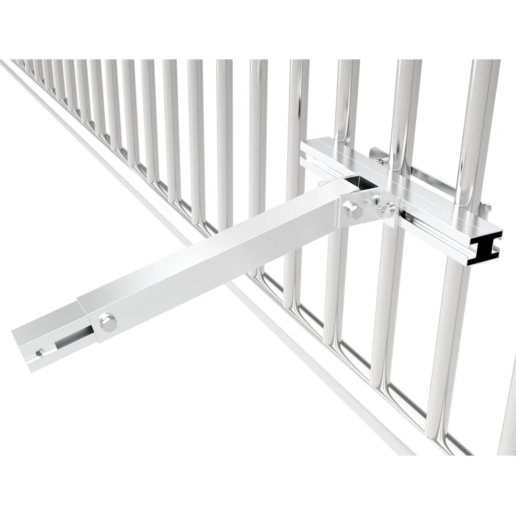 Juskys Geländerhalterung Balkonkraftwerk - Halterung Für Solarmodul Balkon & Flachdach - Befestigung Solarpanel – Aufständerung Für PV Anlage Easy 5 Juskys Geländerhalterung Balkonkraftwerk - Halterung Für Solarmodul Balkon & Flachdach - Befestigung Solarpanel – Aufständerung Für PV Anlage Easy – Bild 3