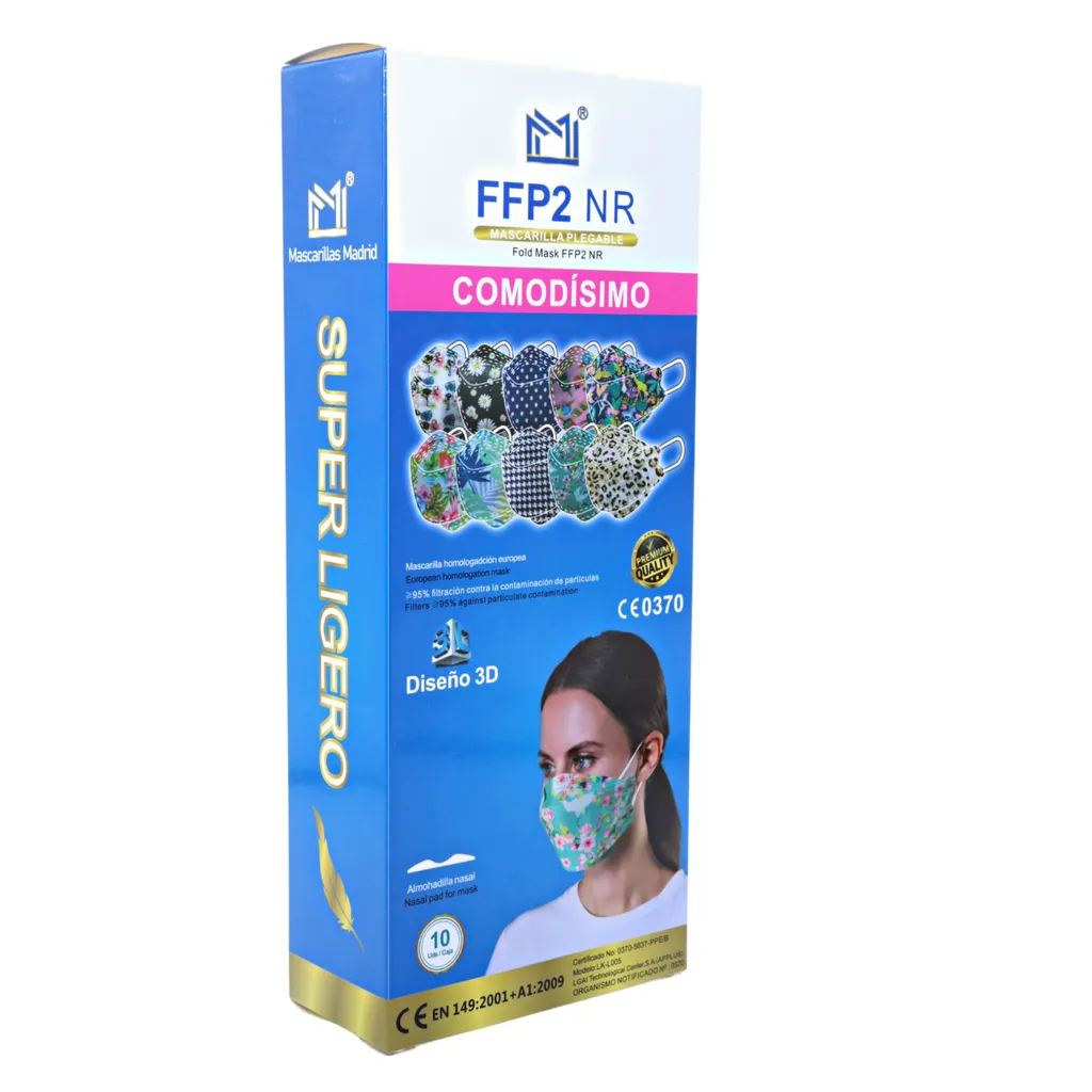 Mascarilla FFP2 NR 3D Atemschutzmaske Fisch Maske Muster Bunt 10er Set Designer Choice Kollektion Deutscher Händler 4 Mascarilla FFP2 NR 3D Atemschutzmaske Fisch Maske Muster Bunt 10er Set Designer Choice Kollektion Deutscher Händler – Bild 2