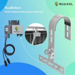 NuaSol Balkonkraftwerkhalterung Geländer Befestigung 2 Solarmodule Photovoltaik -Vidailo Verkaufe 7312069850356cc8134695c5e1f65892