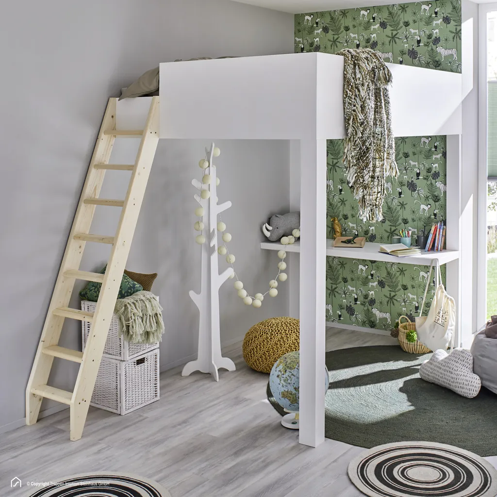 Hochbettleiter Intercon Safe Step Mit 8 Stufen Bis Max. 190 Cm | Holzleiter Aus Fichte | Anstellleiter 3 Hochbettleiter Intercon Safe Step Mit 8 Stufen Bis Max. 190 Cm | Holzleiter Aus Fichte | Anstellleiter