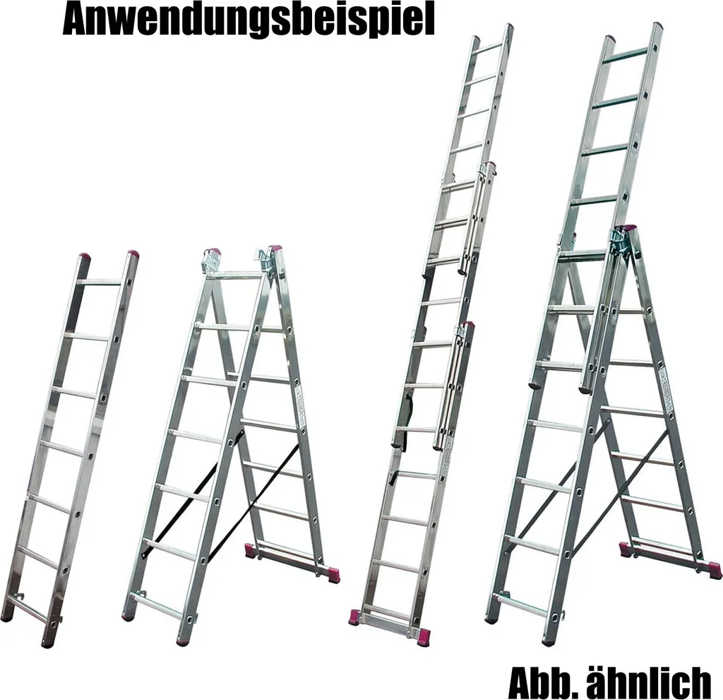 KRAUSE Corda VielzweckLeiter Mit Treppenfunktion 3 X 6 Sprossen Arbeitshöhe 4,55m 9 KRAUSE Corda VielzweckLeiter Mit Treppenfunktion 3 X 6 Sprossen Arbeitshöhe 4,55m – Bild 7