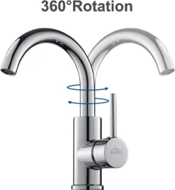 Chrom Badarmatur Waschtischarmatur Wasserhahn Bad 360° Waschbecken Armaturen Einhebelmischer Mischbatterie -Vidailo Verkaufe 74199b83e07ca9d76322c1c3e36ee6fb