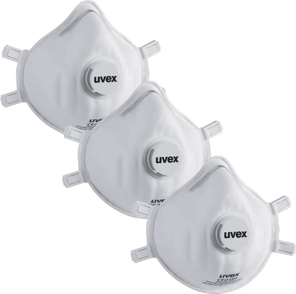 Uvex Atemschutzmaske Silv-Air Classic 2310 FFP3 3 Stück 6 Uvex Atemschutzmaske Silv-Air Classic 2310 FFP3 3 Stück – Bild 4