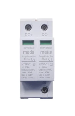 PV Überspannungsableiter Blitzschutz Typ 2 1000V 2-Pol