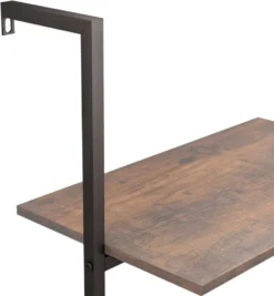 VidaXL Anlehnregal Mit 4 Ablagen Dunkelbraun Und Schwarz 64x35x152,5cm -Vidailo Verkaufe 76b6f84781a9d5c33aaf1a8bfd8e4e3d