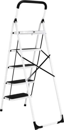 Craftfull Klapptritt CF-132A, Aluminium-Trittleiter 5 Stufen Klappbar -Vidailo Verkaufe 771b5e066e291a545cc54acb9117f1da