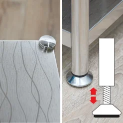 2 Ebenen Edelstahl Regal - 61x36x50 Schwerlastregal Bis 60kg - Metallregal Küche -Vidailo Verkaufe 77933aeb82fa337950c4f944c985f0e8