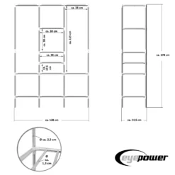 XL Kleiderschrank Metall Regal System Stange -Vidailo Verkaufe 7974ccc3ca2d66039252ef4a49427dcd