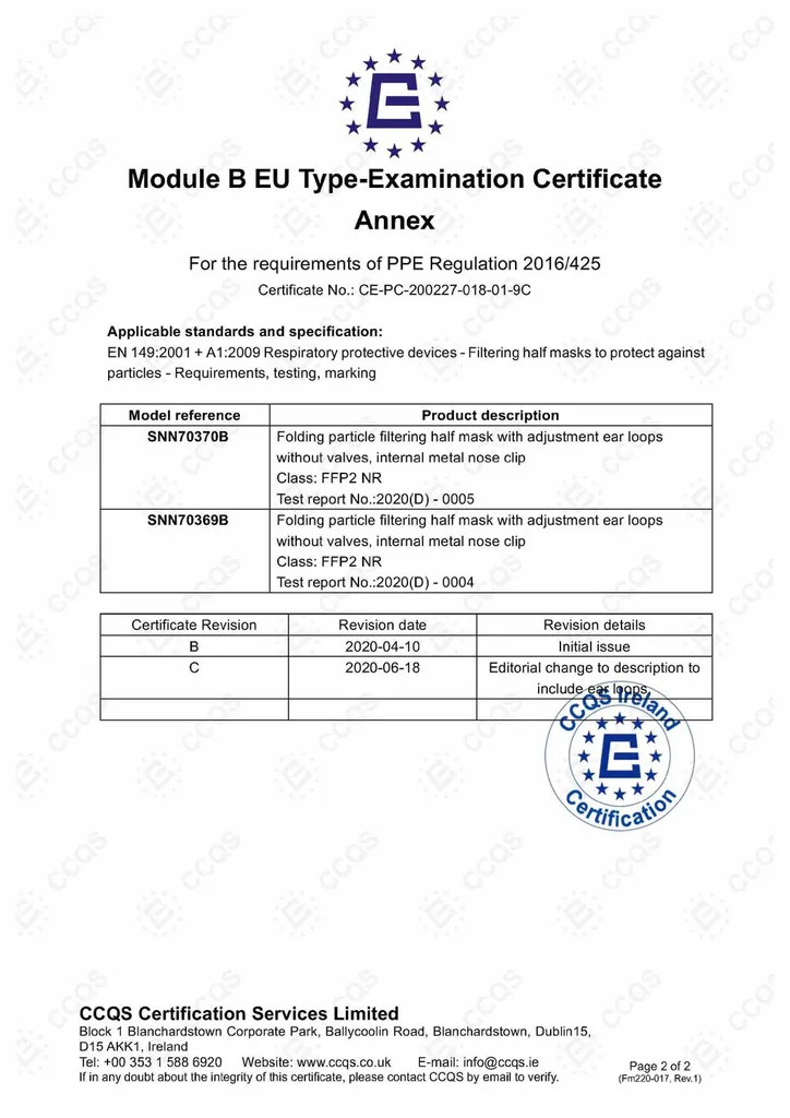 40 Stück - FFP2 Maske, Atemschutzmaske, CE2834, EN149:2001+A1:2009 FFP2 NR 12 40 Stück - FFP2 Maske, Atemschutzmaske, CE2834, EN149:2001+A1:2009 FFP2 NR – Bild 10