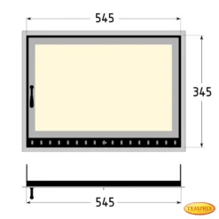 Ofentür & Kamintür Mit Glas | '545 X 345mm Kamintür Wollin, Griff Rechts | Backofentür Holzofentür Kachelofentür Pizzaofentür Räucherofen Tür Steinbackofentür Brotofen -Vidailo Verkaufe 79e073fc27facb59a5b9b2a98c1768d1