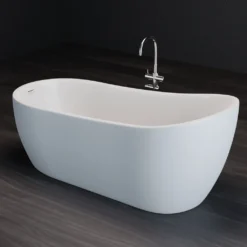 Freistehende Badewanne 174 X 85 X 75 Cm, Acrylwanne Standbadewanne, Sanitäracryl Kasos, Weiß -Vidailo Verkaufe 7a191f8f26423b7bef516c9fd467640b