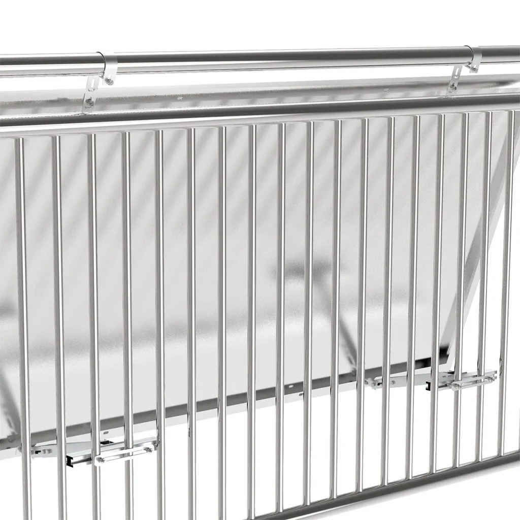 Juskys Geländerhalterung Balkonkraftwerk - Halterung Für Solarmodul Balkon & Flachdach - Befestigung Solarpanel – Aufständerung Für PV Anlage Easy 3 Juskys Geländerhalterung Balkonkraftwerk - Halterung Für Solarmodul Balkon & Flachdach - Befestigung Solarpanel – Aufständerung Für PV Anlage Easy