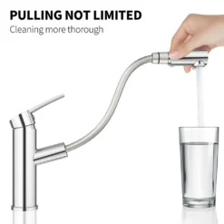 Waschtischarmatur Homelody Mischbatterie Wasserhahn Bad Ausziehbarer Waschbecken Armatur Mit Herausziehbarer, Einhebelmischer Chrom -Vidailo Verkaufe 7b985029b6a0cb8a83586cd785a4dceb