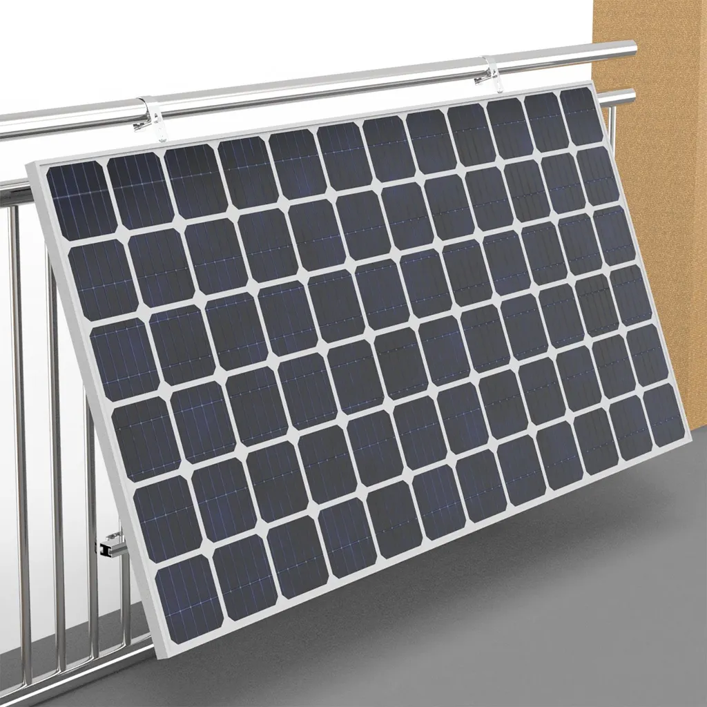 Juskys Geländerhalterung Balkonkraftwerk - Halterung Für Solarmodul Balkon & Flachdach - Befestigung Solarpanel – Aufständerung Für PV Anlage Easy 7 Juskys Geländerhalterung Balkonkraftwerk - Halterung Für Solarmodul Balkon & Flachdach - Befestigung Solarpanel – Aufständerung Für PV Anlage Easy – Bild 5