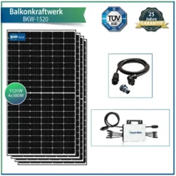 Solar-PV 1520W Balkonkraftwerk Photovoltaik Solaranlage – Mit EPP 380W Solarmodule Und Hoymiles 1500 Mikrowechselrichter -Vidailo Verkaufe 7f4488cb1f61e767fbd68695d398e2c5