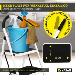 Craftfull Klapptritt CF-130A, Aluminium-Trittleiter 4 Stufen Klappbar -Vidailo Verkaufe 7fcec2cc50adceb935d2e9ade7ec5e7d