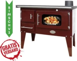 Küchenofen Zvezda, Modell Narodna E, Leistung 7 KW, Backofen Mit Glas BImSchV2