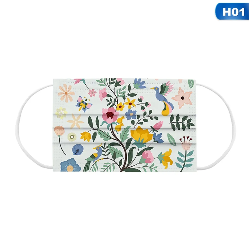 50 Stk Kinder Einwegmaske Blume Einweg Gesichtsmaske Mund-Nasen-Schutz 3-lagig Gesichtsschutz Für Mädchen 5 50 Stk Kinder Einwegmaske Blume Einweg Gesichtsmaske Mund-Nasen-Schutz 3-lagig Gesichtsschutz Für Mädchen – Bild 3