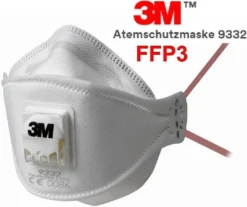 3M 3M™ Aura™ Einweg-Atemschutzmaske, FFP3, Mit Ventil, 9332+ 1