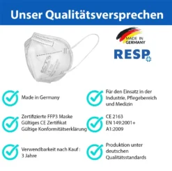 ECT FFP3 Maske CE 2163 - 20er Faltbox -Vidailo Verkaufe 844c62bb8176bc47690f4384e7fca74a