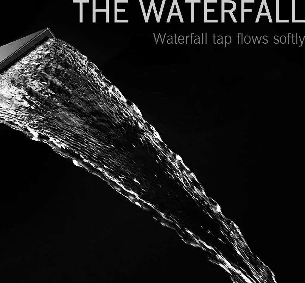 Design-Waschtischarmatur Wasserfall Mischbatterie Wasserhahn Bad Badarmatur Waschbeckenarmatur Chrom Einhebelmischer Badezimmer 8 Design-Waschtischarmatur Wasserfall Mischbatterie Wasserhahn Bad Badarmatur Waschbeckenarmatur Chrom Einhebelmischer Badezimmer – Bild 6