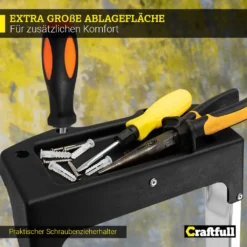 Craftfull Stehleiter CF-133B - Klappleiter - Aluminium Haushaltsleiter - Ablagefläche - Gummierte Standfüße - Mehrzweckleiter - 6 Stufen -Vidailo Verkaufe 86f48e86bd1181e5e81d7363bd555274 1