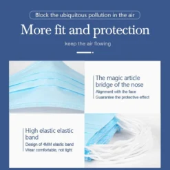 XTDWIN®50 Stück Blau Schutzmasken, Hygienische Antibakterielle Masken, Dreischichtige Staubschutzmasken, Unabhängige Maske Filterbaumwollmasken Mask -Vidailo Verkaufe 8753f87477332ec21f98b4be21ba8eea