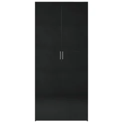 VidaXL Lagerschrank Hochglanz-Schwarz 80x35,5x180 Cm Holzwerkstoff -Vidailo Verkaufe 87703fe1a8ac62d8629915e3663ff05d
