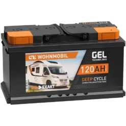 EXAKT GEL Solarbatterie 12V 120Ah Wohnmobil Batterie Caravan Blei Gel Akku -Vidailo Verkaufe 885b9db78561ac5d98e4f3f7affdd041
