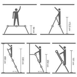 SONGMICS Alu 350 Cm Mehrzweckleiter Bis 150 Kg 12 Stufen Mit 2 Gerüstplatten Haushaltsleiter Teleskopleiter Multifunktionsleiter GLT36M -Vidailo Verkaufe 88b14e721a58a1fb26c8873ef2a4712f