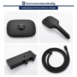 Duschsystem Mit LED Temperatur-Anzeige, Schwarz Duscharmatur Regendusche, Duschsäule Mit Regal, 3 Funktionen Duschset, Überkopfbrause, Edelstahl Verstellbarer Duschstange Für Badezimmer Dusche 18 Duschsystem Mit LED Temperatur-Anzeige, Schwarz Duscharmatur Regendusche, Duschsäule Mit Regal, 3 Funktionen Duschset, Überkopfbrause, Edelstahl Verstellbarer Duschstange Für Badezimmer Dusche -Vidailo Verkaufe 88f57297ffac1a12376693cbb6ae5aef