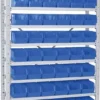 Kleinteileregal, Verzinkt, HxBxT 2000x1070x315 Mm, 10 Böden, Bestückt Mit 60 Sichtboxen LB 4 Farbe Blau -Vidailo Verkaufe 898da538bceb0135ea2df6b3f4d50a5b