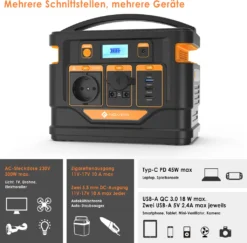 NOVOO Tragbare Stromerzeuger Power Station Solar Stromgenerator Solar Powerbank, 296Wh 80000mAh Mobiler Energiespeicher,230AC Steckdose,PD 45W Type-C,Solar Generator Für Notfall Campin -Vidailo Verkaufe 89c63bfb2419c4fb56b3a6fd80b1d4aa