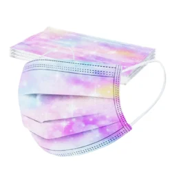 50 Stück Einwegmasken Regenbogen Gesichtsmaske Einweg-Atemschutzmaske Für Kinder Kindermaske Studentenmaske