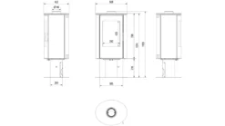 Kaminofen Aus Stahl Drehbar AB Ø 150 8 KW -Vidailo Verkaufe 8a7458e26047743fad86b4a8da1f0e7d