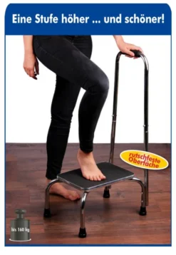 Vital Comfort Tritthocker Mit Haltegriff, Chrom -Vidailo Verkaufe 8cd712cf445c86f3a9b6b76a37c61c67