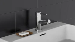 SCHÜTTE LAURANA Waschtischarmatur Mit Zugstange, Wasserhahn Bad Mit Ablaufgarnitur Waschbecken, Mischbatterie Waschbecken Chrom -Vidailo Verkaufe 8cfaac6873000cf0f26dfe3fc1b06d66