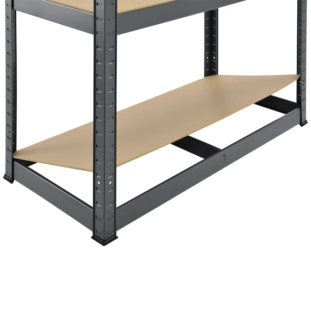 Juskys Lagerregal Basic 2er Set 180x90x40 Cm Grau – 2 Schwerlastregale Mit 10 Böden – Max. 1750 Kg - Metall Verzinkt - Regale Kellerregal Metallregal 18 Juskys Lagerregal Basic 2er Set 180x90x40 Cm Grau – 2 Schwerlastregale Mit 10 Böden – Max. 1750 Kg - Metall Verzinkt - Regale Kellerregal Metallregal – Bild 16