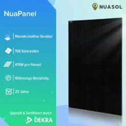 NuaSol Balkonkraftwerk 830W/600W All Black Photovoltaik Solaranlage Steckfertig WIFI Smart -Vidailo Verkaufe 8edde62a73ffcf2c30cc2e1fa5bff1a2