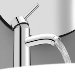 Puluomis Wasserhahn Waschtischarmatur Mit 2 Wasserline, Kaltes Und Heißes Waschamatur Für Waschbecken, Küche, Badezimmer, Einhandmischer Waschbeckenarmatur,Weiß Silber, -Vidailo Verkaufe 8f4975547ff81b121e3b314a88f22687