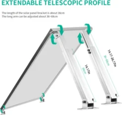 1 Satz Solarpanel Halterung, Solarhalterung, Modul 15-30° Individuell Einstellbarer Flachdach Montagewinkel,Mobile Solaranlagen -Vidailo Verkaufe 8faf3614fc615df94685ac6bcda9bdd6