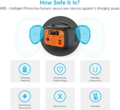 OUKITEL P501E 500W (1000W Peak) Stromerzeuger Power Station 505WH Tragbare Stromgenerator Solargenerator Mobiler Stromspeicher Power Station Für Notstrom Camping Emergecy Zu Hause -Vidailo Verkaufe 90e390526304e85115c9149d37b60778