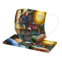50 Stück Einweg-Gesichtsmaske Für Kinder Atmungsaktiv Kosmische Galaxie Schutzmask Winddichte Mundschutz Sternenklarer Himmel Schülermaske -Vidailo Verkaufe 916b151ccf019774f5147c287b0d2821