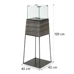 Blumfeldt Firetower Ethanol-Kamin , Sicherheitsbrenner 250 Ml / 1,5 H , Löschhilfe , Flammenschutz , Geruchsneutral , Modernes Design Mit Stahl Und Glas -Vidailo Verkaufe 91e2ce1155a3e3e93f805834e103b2d1