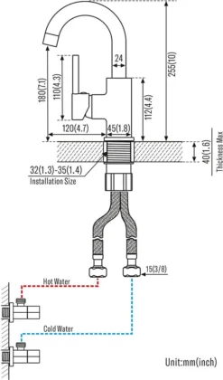 Auralum Wasserhahn Bad, 360° Drehbar Armaturen Waschbecken Bad, Einhebelmischer Mischbatterie Badarmatur Für Waschbecken - Chrom (50CM Schlauch) -Vidailo Verkaufe 927dd2bfa6336f8498176a955ed735e9